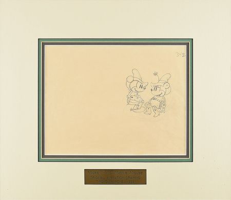 Lot #459 Mickey and Minnie Mouse production drawing from Two-Gun Mickey Production Drawing - Image 2