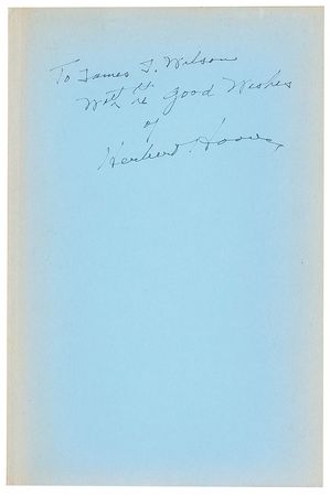 Lot #126 Herbert Hoover Book - Image 2