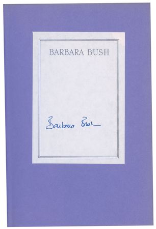 Lot #62 George and Barbara Bush - Image 4