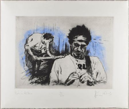 Lot #619 Rolling Stones: Ronnie Wood Print - Image 1