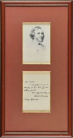 Lot #477 Robert Browning Handwritten Letter Signed - Image 1