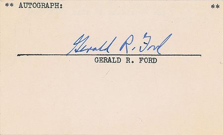 Lot #105 Gerald Ford - Image 2
