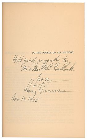 Lot #191 Harry S. Truman Book - Image 2