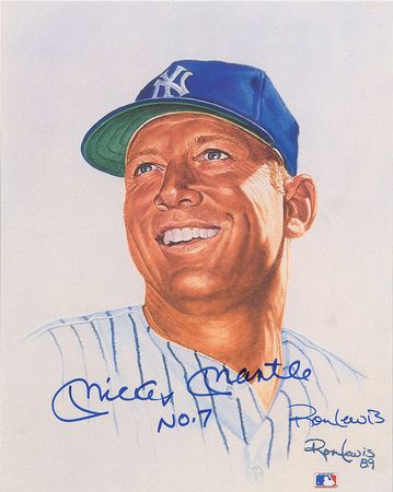 Lot #706 Mickey Mantle Signed Photograph - Image 1