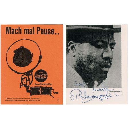 Lot #539 Thelonius Monk Brochure - Image 1