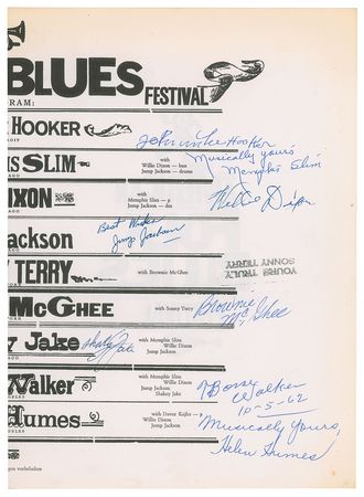 Lot #531 Blues Musicians Program - Image 2