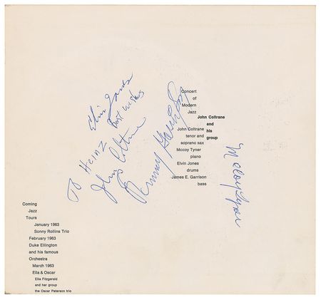 Lot #533 John Coltrane Program - Image 2