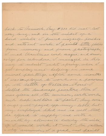 Lot #395 William Robinson Leigh Handwritten Letter Signed - Image 4