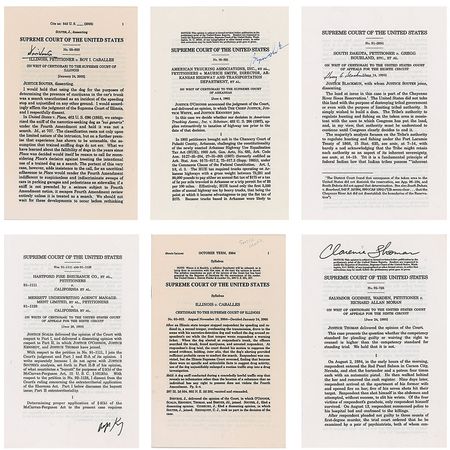 Lot #293 Supreme Court Typescripts - Image 1