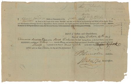 Lot #311 Benjamin Lincoln Signed Document - Image 1