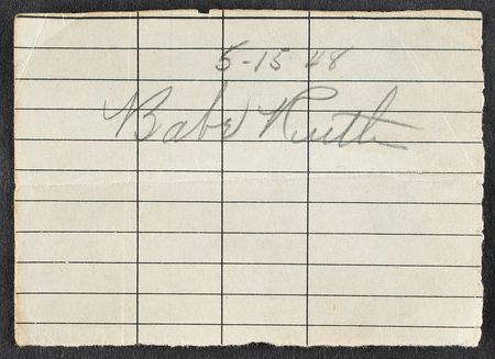 Lot #684 Babe Ruth Signature - Image 2