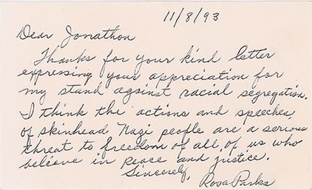 Lot #208 Rosa Parks: 