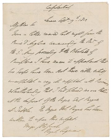 Lot #318 Duke of Wellington: Preparing to supply provisions in support of 