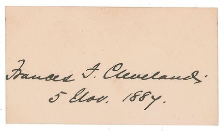 Lot #81 Grover and Frances Cleveland Signature - Image 2