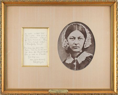 Lot #206 Florence Nightingale: Nightingale's wish 