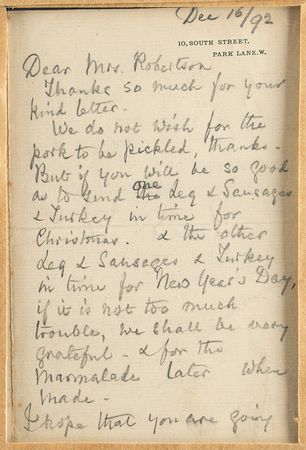 Lot #206 Florence Nightingale: Nightingale's wish 