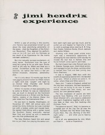 Lot #600 Jimi Hendrix Experience and Pink Floyd Program - Image 2