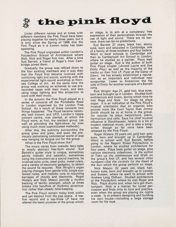 Lot #600 Jimi Hendrix Experience and Pink Floyd Program - Image 4