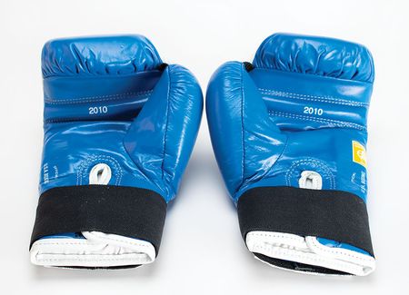 Lot #688 Muhammad Ali and Joe Frazier Gloves - Image 2