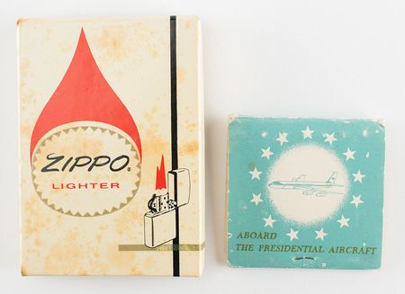 Lot #53 Air Force One Lighter and Matchbook - Image 1