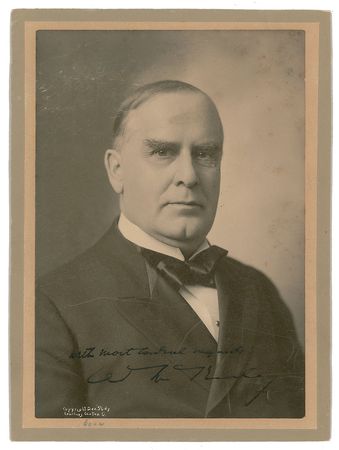 Lot #19 William McKinley Signed Photograph