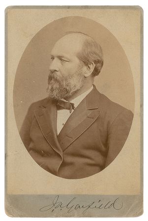 Lot #15 James A. Garfield Signed Photograph