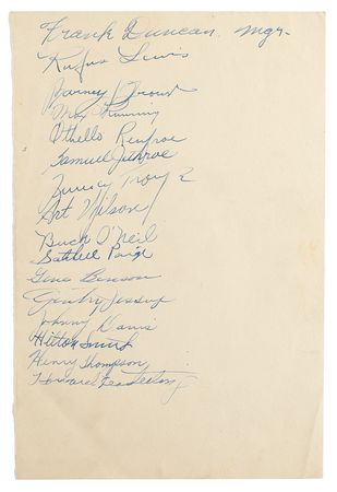 Lot #683 Satchel Paige's All-Stars Signatures - Image 1