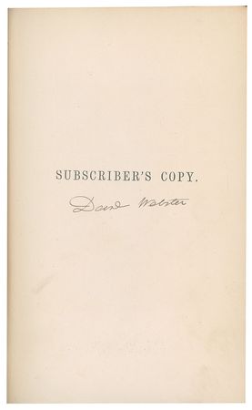 Lot #199 Daniel Webster Book - Image 2