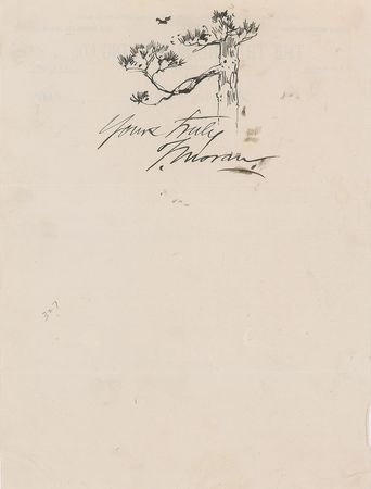 Lot #407 Thomas Moran Sketch - Image 1