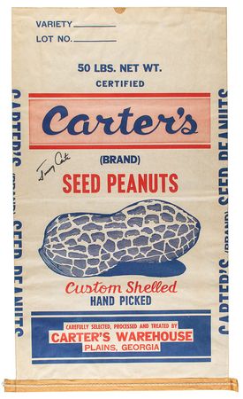 Lot #72 Jimmy Carter Peanut Bag - Image 1