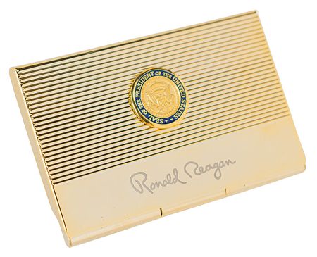 Lot #167 Ronald Reagan Card Case - Image 1