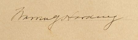 Lot #117 Warren G. Harding Signed Document - Image 2