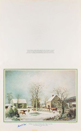Lot #111 Gerald Ford Christmas Card - Image 2
