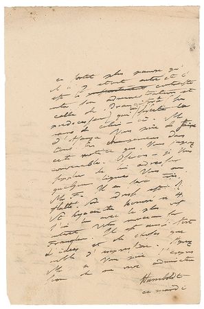 Lot #213 Alexander von Humboldt Handwritten Letter Signed - Image 2