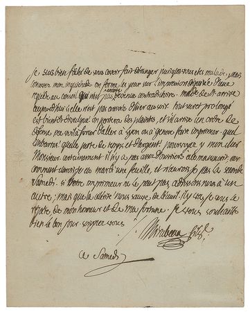 Lot #230 Honore Gabriel Riqueti, comte de Mirabeau Handwritten Letter Signed - Image 1
