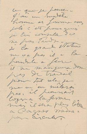 Lot #412 Pierre-Auguste Renoir: Renoir prepares to receive a sculptor from art dealer Ambroise Vollard - Image 2