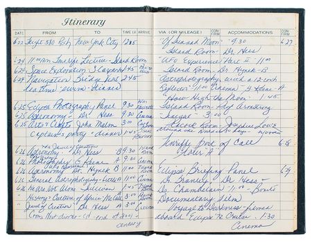 Lot #330 Neil Armstrong and Isaac Asimov: Armstrong and Asimov, lecturers aboard the 'Voyage to Darkness' solar eclipse cruise - Image 2