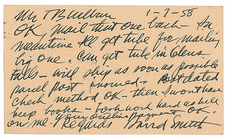 Lot #445 David Smith Handwritten Letter Signed - Image 1