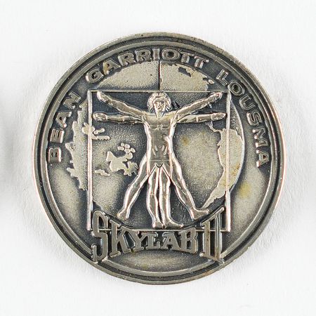 Lot #335 Gene Cernan's Flown Skylab 3 (SLM-2) Robbins Medal Flown Robbins Medal - Image 1