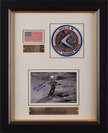 Lot #8336 Dave Scott's Apollo 15 Lunar Flown Flag - Image 1