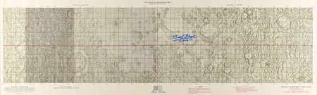 Lot #8221 Buzz Aldrin Signed Lunar Orbit Chart - Image 1
