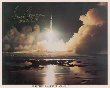 Lot #8506 Gene Cernan Signed Photograph - Image 1