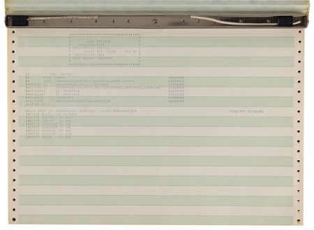 Lot #8249  Apollo 12 LUMINARY 116 Lunar Landing Simulation and Edit Output - Image 2