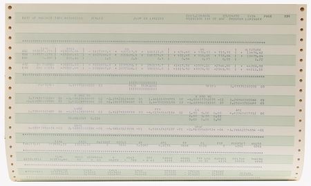 Lot #8249  Apollo 12 LUMINARY 116 Lunar Landing Simulation and Edit Output - Image 4