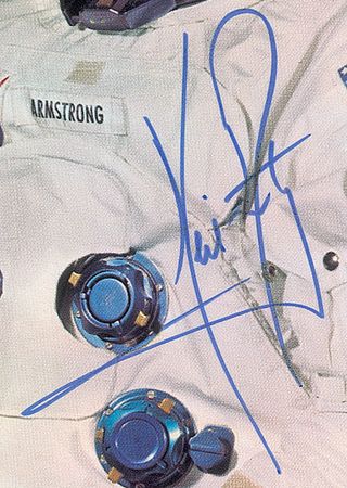 Lot #8238 Neil Armstrong Signed Photograph - Image 2