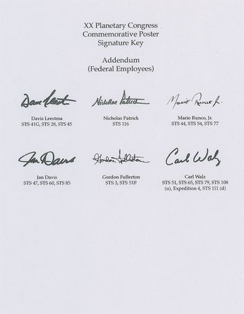 Lot #8557  XX Planetary Congress Signed Poster - Image 6