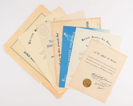 Lot #8342 Al Worden Group Lot of (7) Training Certificates - Image 1