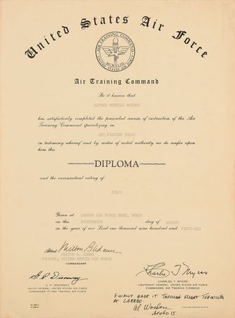 Lot #8342 Al Worden Group Lot of (7) Training Certificates - Image 3