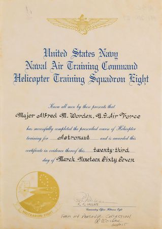 Lot #8342 Al Worden Group Lot of (7) Training Certificates - Image 4