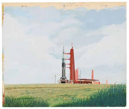 Lot #2685  Apollo 7 Original Painting